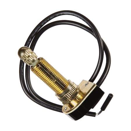 Jandorf Jandorf 6 amps Single Pole Rotary Appliance Switch Brass 1 pk 61220